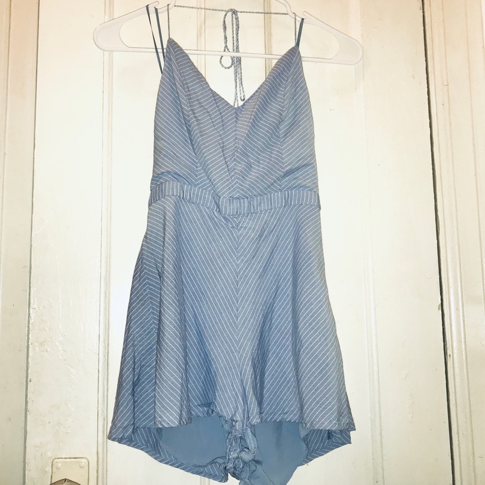 Blue Stripped Romper (Nectar Clothing)